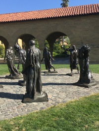 Rodin's sculpture The Burghers of Calais at Stanford University